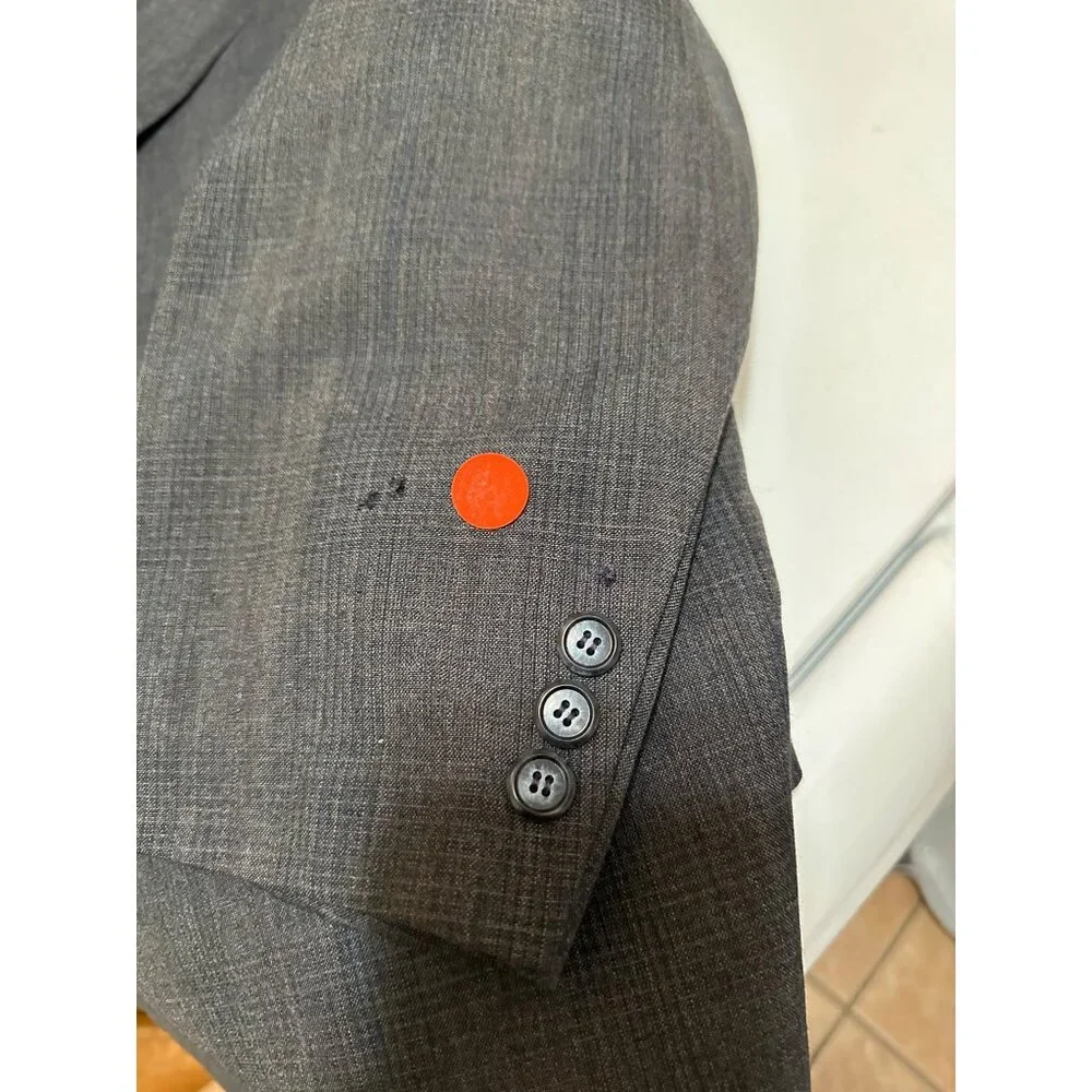 Men’s Suit Polyester Wool  Designers Gino Cappeli Suit Grey  Sku 2687